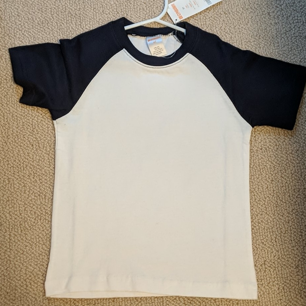 NEW Gymboree Navy and White Short Sleeve Raglan 3T